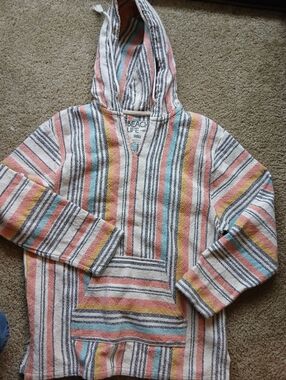 BEACH LIFE Striped Baja Hoodie